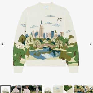 BNWT YITAI CENTRAL PARK EMBROIDERY SWEATER SIZE M